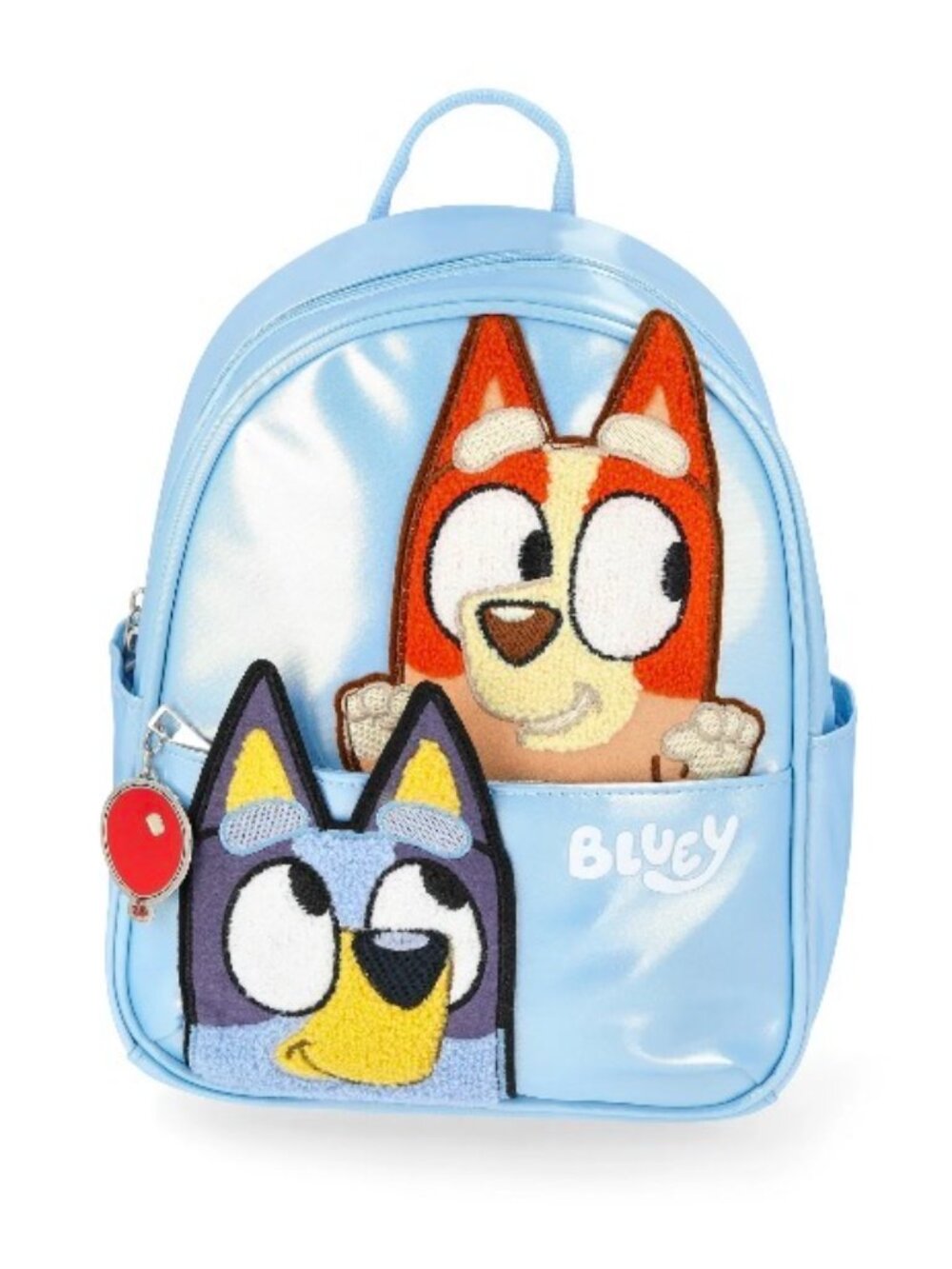 Bluey Light Blue Backpack Bingo Cartoon Adjustable Straps Zipper